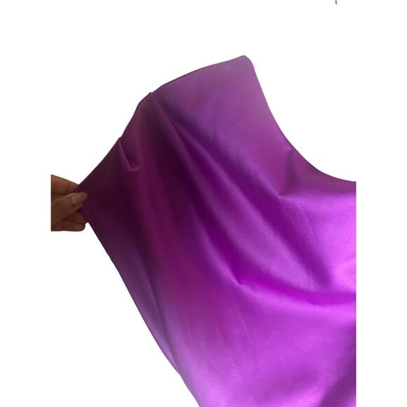 Elliatt Women's XS Purple One-Shoulder Asymmetrical Draped Mini Dress Chic - Picture 5 of 14